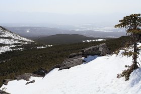 縞枯山・茶臼山展望台からの眺望