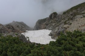 千丈沢の雪渓