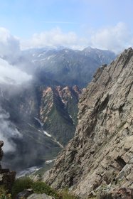 硫黄尾根と立山