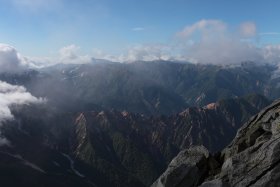 三俣蓮華岳、鷲羽岳、野口五郎岳