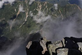 槍ヶ岳山頂から