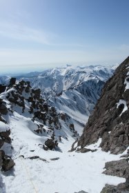 槍ヶ岳からの下山