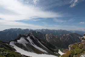 西鎌尾根の先