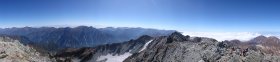 大汝山でのパノラマ