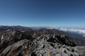 剱岳山頂から