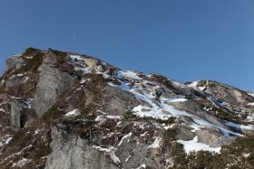 山頂へ向けて