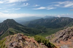 阿弥陀岳から硫黄岳、蓼科山