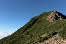 赤岳と富士山