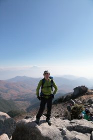 金峰山頂にて
