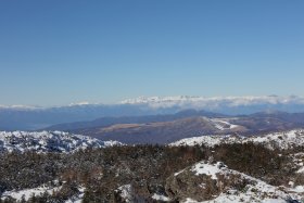 北アルプスの山々