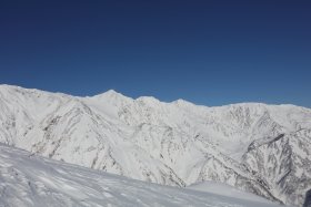 白馬鑓ヶ岳、杓子岳、白馬岳