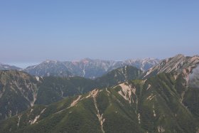 鷲羽岳、ワリモ岳、水晶岳、真砂岳、野口五郎岳、大天井岳
