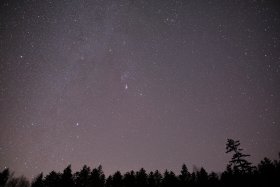 オリオン座、おおいぬ座と天の川