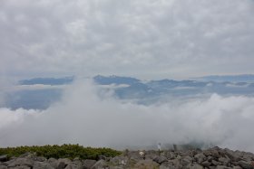 雲と南アルプス