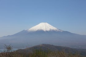 快晴の富士山