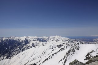 北アルプスの山々