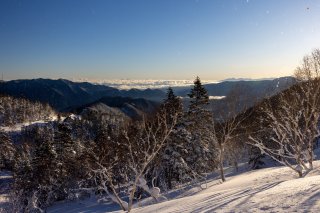 八ヶ岳と浅間山
