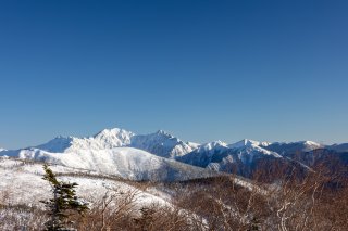北アルプスの山々
