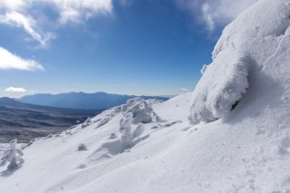 真新しい雪面
