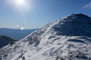 将棊頭山と西駒山荘の分岐
