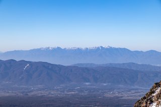 中央アルプスの山々