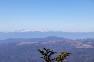 北アルプスの山々